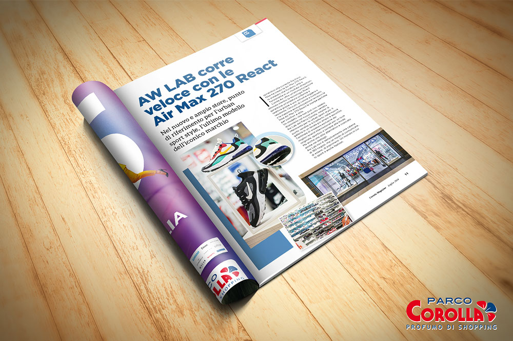 AW LAB corre veloce con le Air Max 270 React