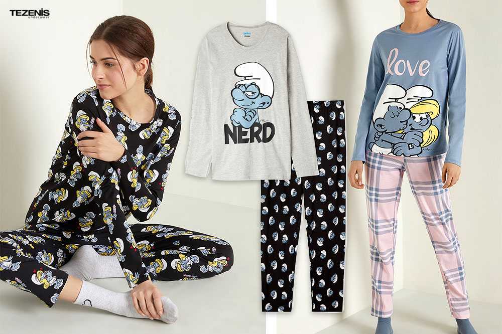 Che pigiama 'puffoso'!